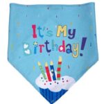 HEALTHY PET BANDANA HAPPY BIRTHDAY BLUE