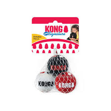 KONG-SIGNATURE-SPORT-BALLS-S KONG SIGNATURE SPORT BALLS 3PCS SMALL - Image 1