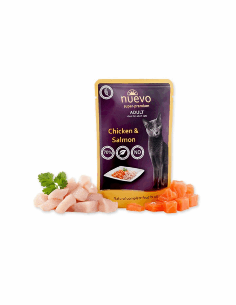 image_2025-08-14_145720538 Nuevo Pouch Adult Chicken & Salmon 85Gr - Image 1