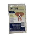 Puppies Πανες Για Αρσενικα Σκυλια Xs (12Τμχ)